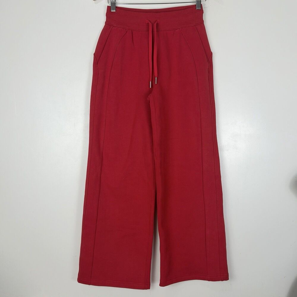 Lululemon Scuba Wide Leg Pants XS Oxford Red 29.5" Lunar New Year Rare NWOT